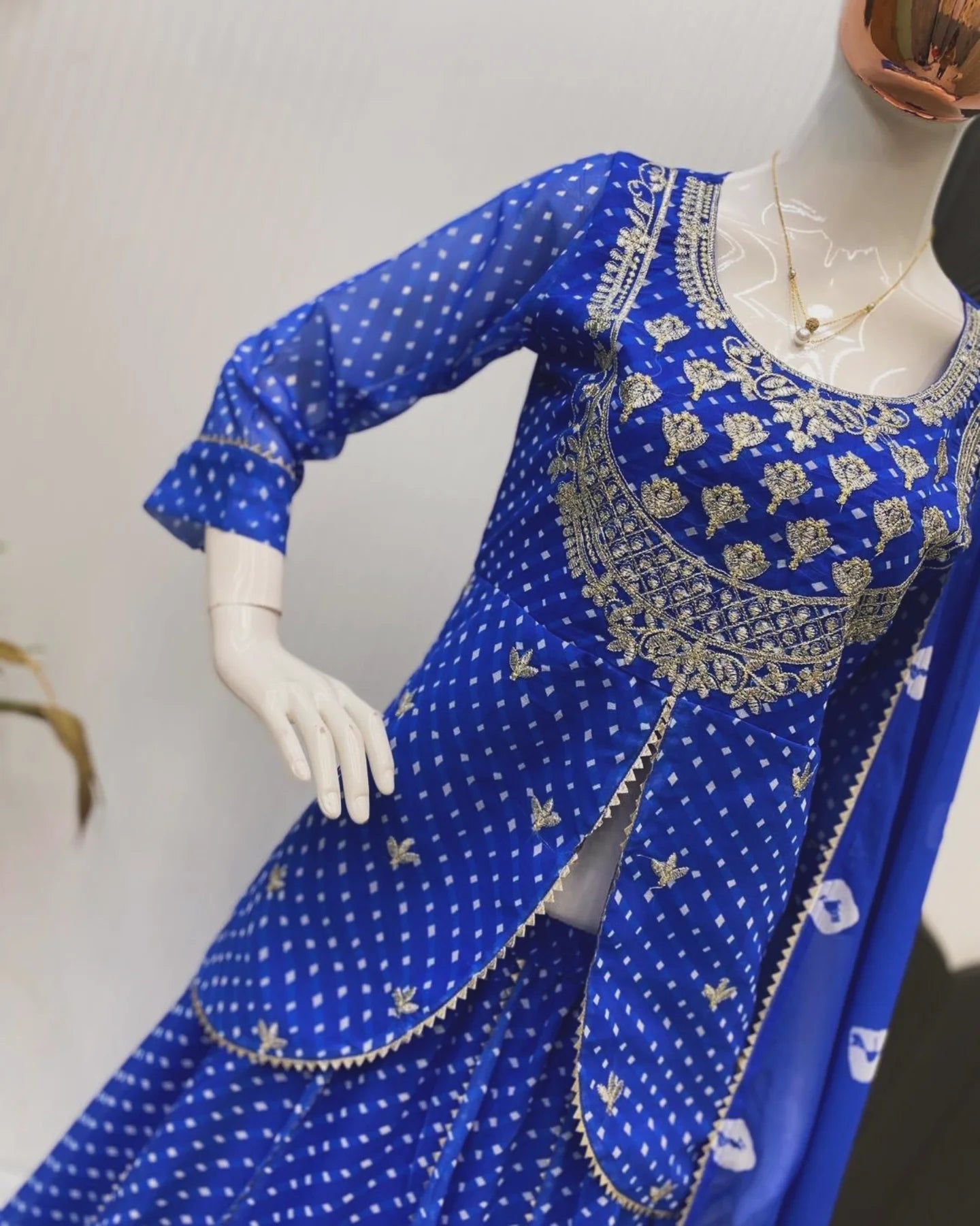 💙✨ NEW PARTY WEAR LOOK – TOP & LEHENGA WITH DUPATTA ✨💙
