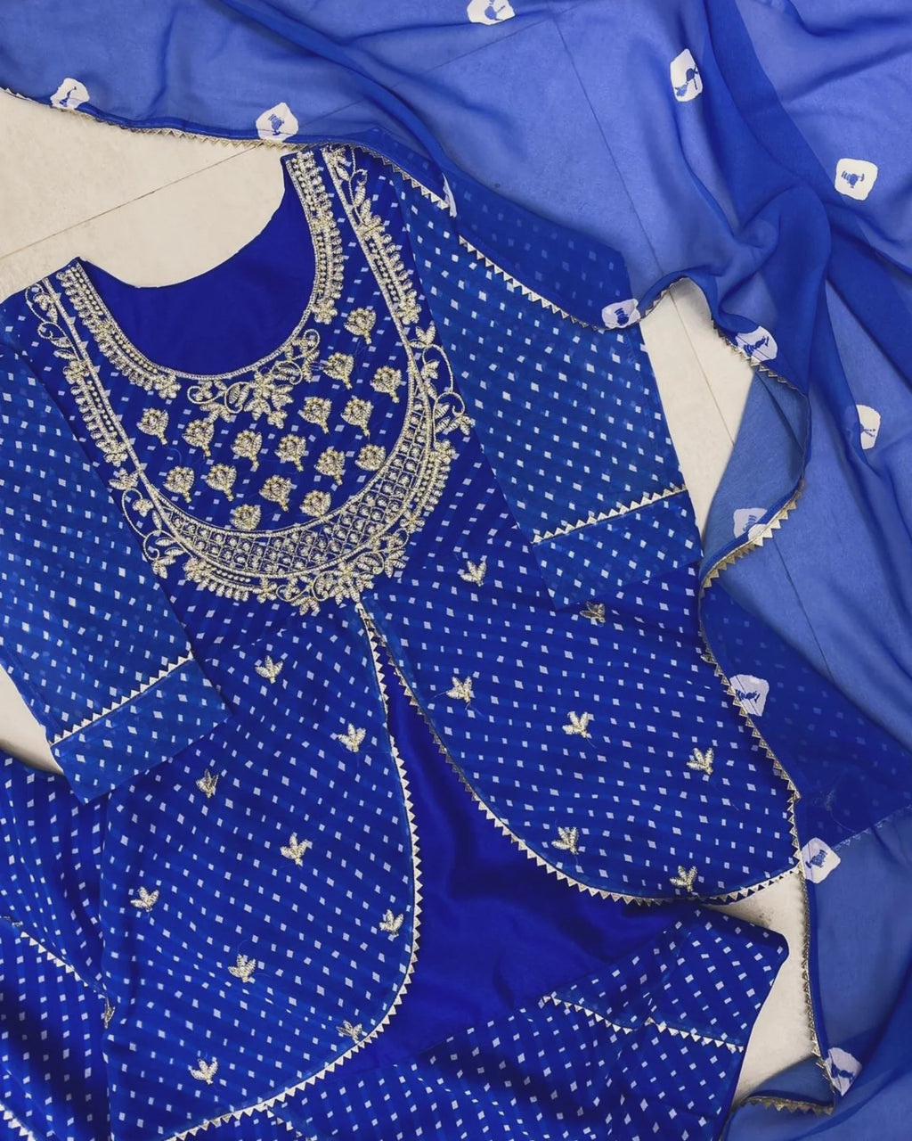 💙✨ NEW PARTY WEAR LOOK – TOP & LEHENGA WITH DUPATTA ✨💙